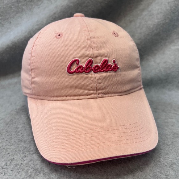 Cabela's Accessories - Cabelas Script Womens Pink Cabelas Baseball Hat Adjustable Strap OSFM